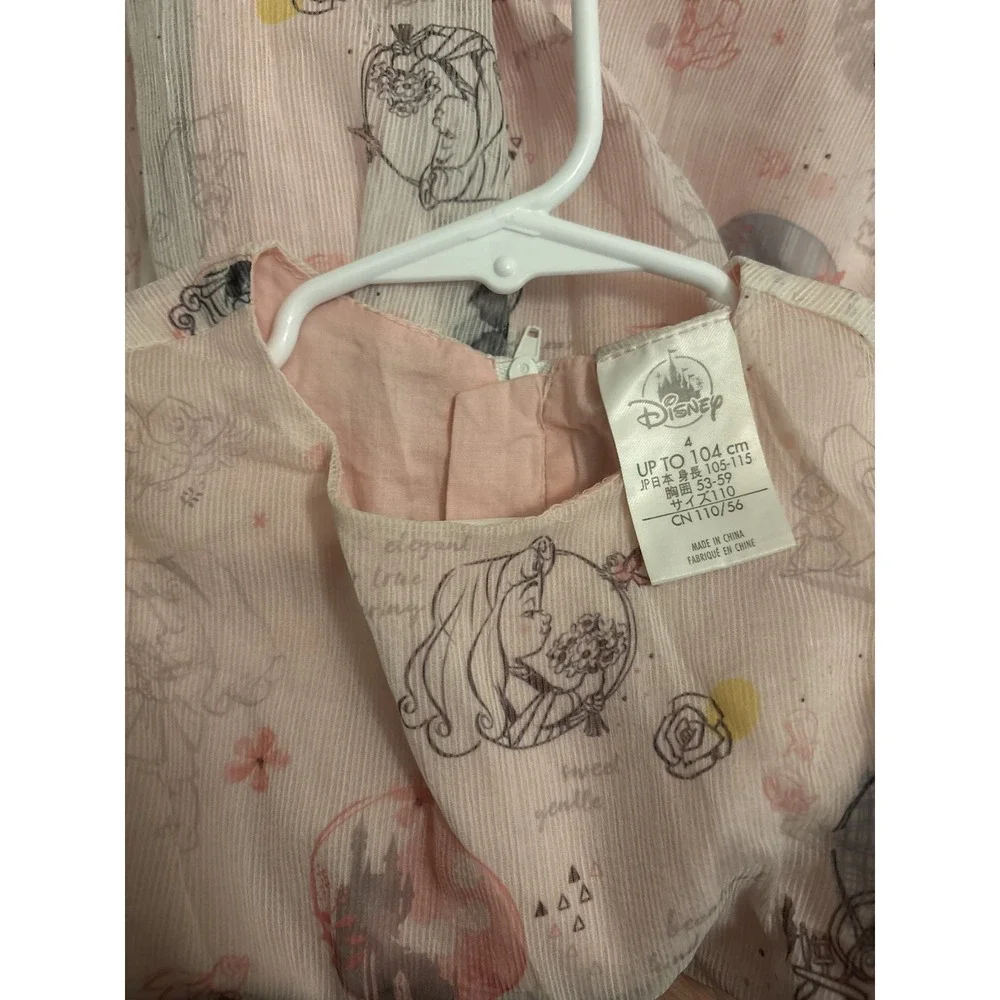 Disney Princess Snow White And Aurora Formal/casual Dress Girl Toddler Size 4.